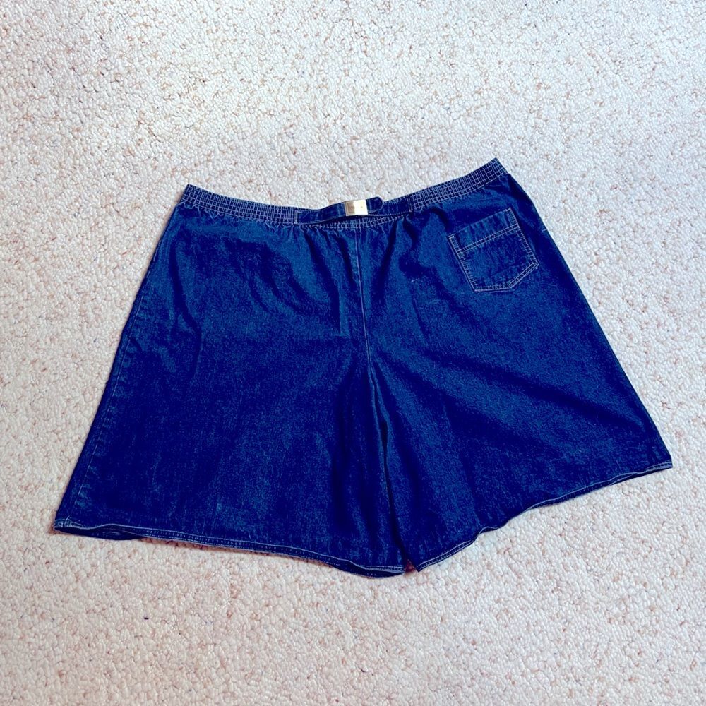 Gen X 80’s Sassoon Size 5X Denim Shorts Gold Belt Buckle